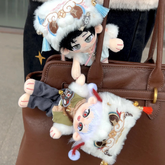 【デザイン】黒髪おとなしい男の子 ぬいぐるみ 16CM ハンマーボディ コットンドール FANMADE