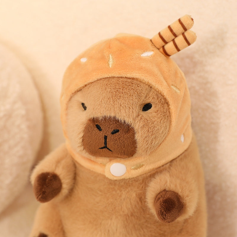 13" Cute Ice Cream Capybara Stuffed Animal Kawaii Plush Toy - Soft Friend