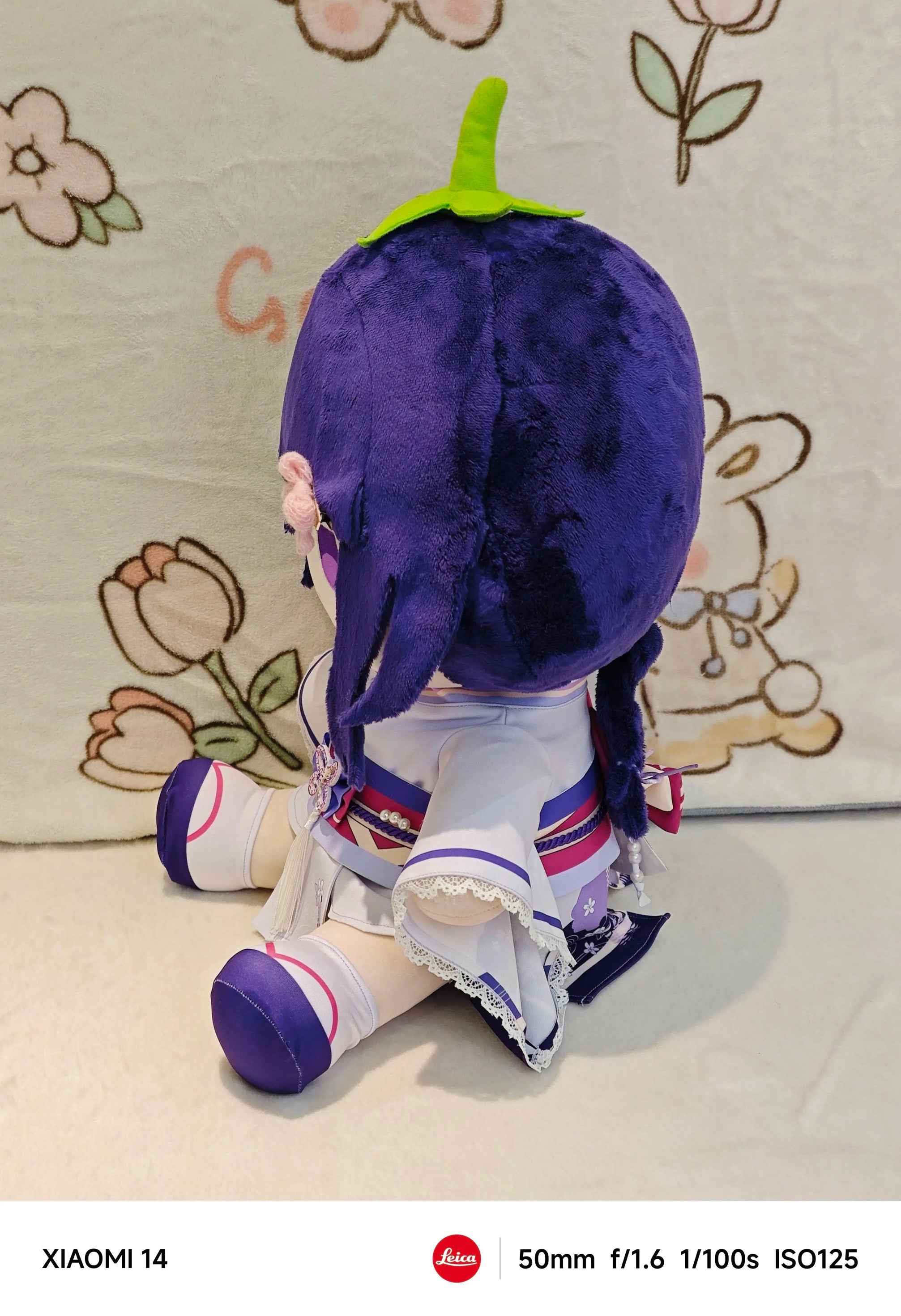 Genshin Impact Plushies Raiden Shogun Baal Eggplant Ver 40cm Plush Doll