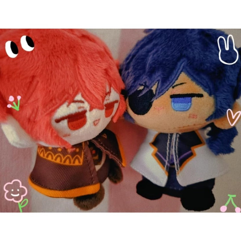 Anime Plush Keychain, 4"/10cm Cute Chibi Plush Figure for Genshin Fans - Soft Friend