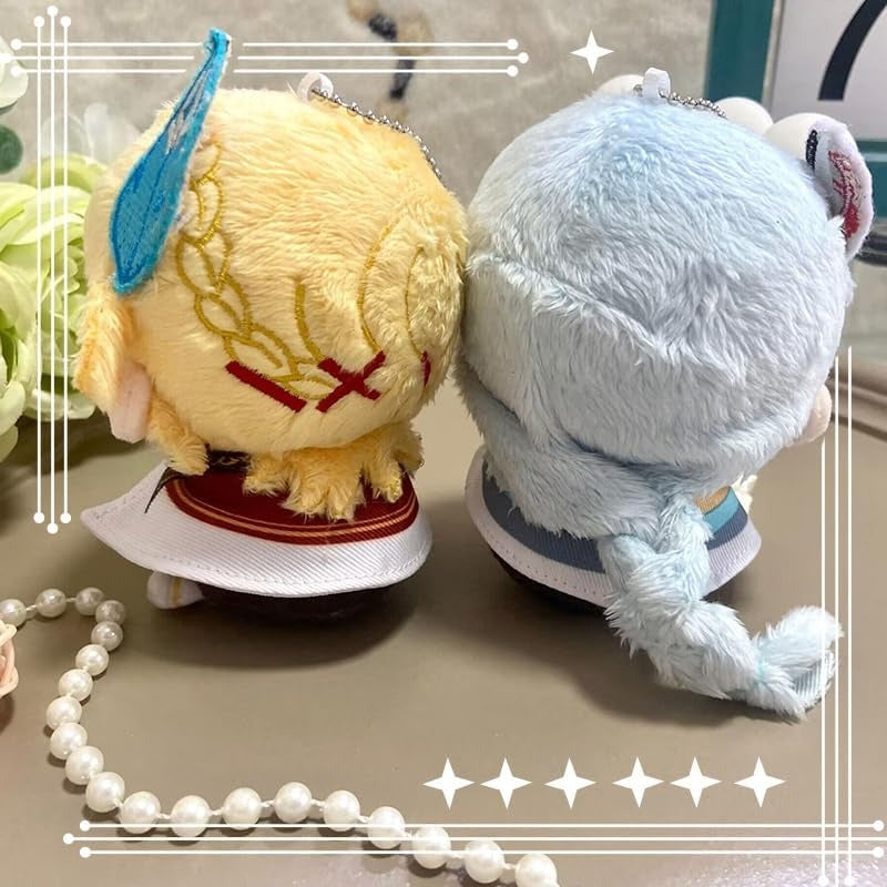 Anime Plush Keychain, 4"/10cm Cute Chibi Plush Figure for Genshin Fans - Soft Friend