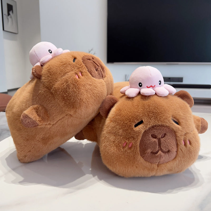 Sleep Capybara Stuffed Animal Plush Toy - Soft Friend