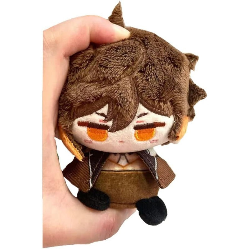 Anime Plush Keychain, 4"/10cm Cute Chibi Plush Figure for Genshin Fans - Soft Friend