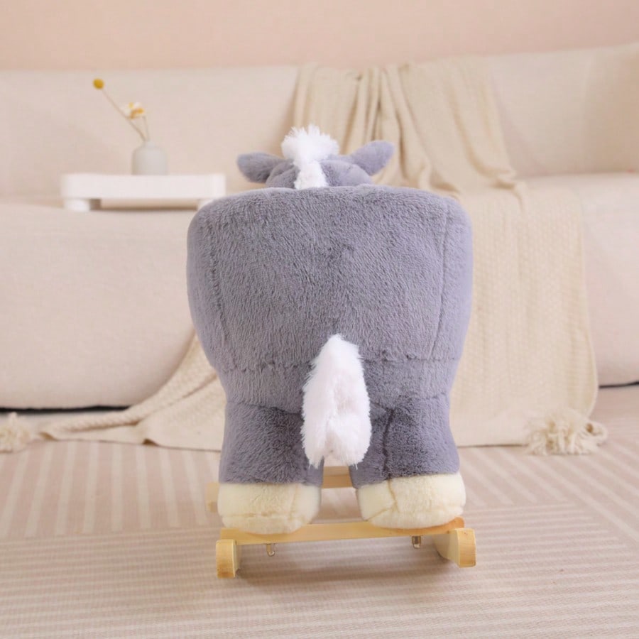 A Grey Horse With A Scarf, Baby Toys, Indoor And Outdoor Use, Holiday Gifts, Birthday Gifts
