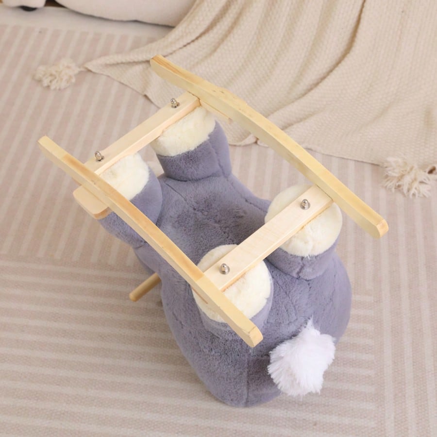 A Grey Horse With A Scarf, Baby Toys, Indoor And Outdoor Use, Holiday Gifts, Birthday Gifts