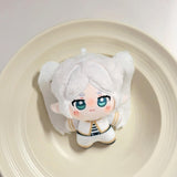 [In Stock] Fanmade White Hair Elf Mage 10cm Cotton Doll - Anime Inspired Plush