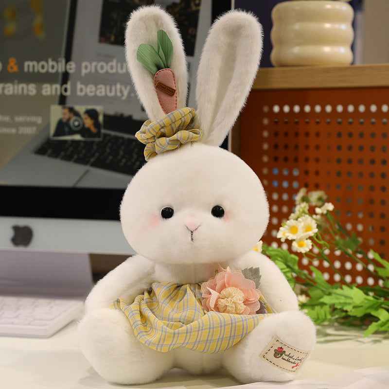 12.6" Countryside Bunny Stuffed Animal Plush Toy