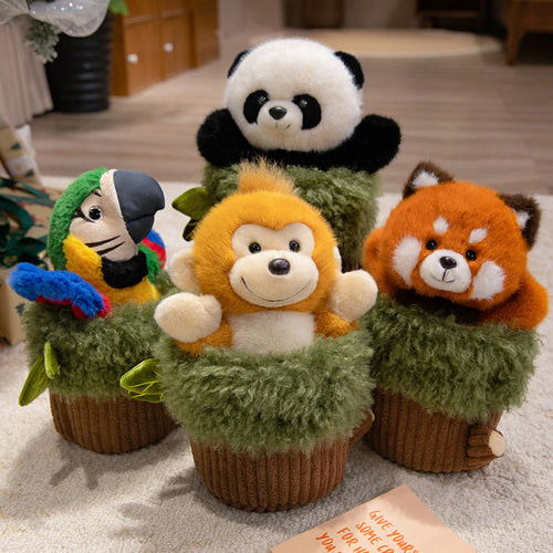 11.8" Stump Animals Kawaii Plush Toy - Soft Friend