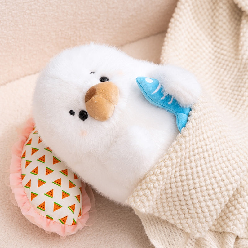 Catching fish Seal Stuffed Animal Plush Toy - Soft Friend