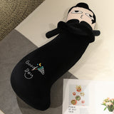 [In Stock] Funny Anime JJK Derp Face Body Pillow - Cute Long Plush Cushion for Bed & Sofa Decor