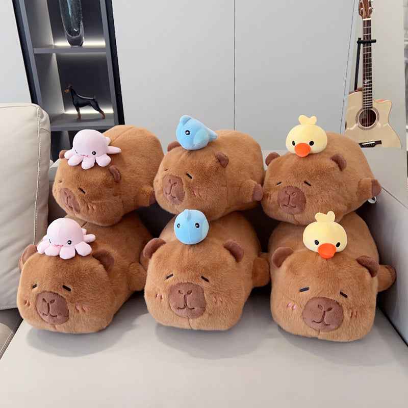 Sleep Capybara Stuffed Animal Plush Toy