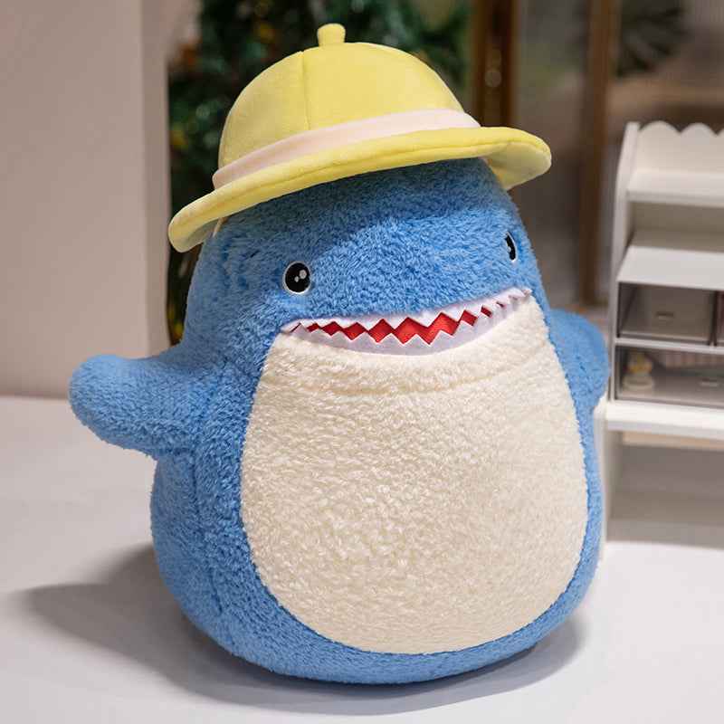 Cuddle Yellow Hat Shark Plush Toy Stuffed Animals
