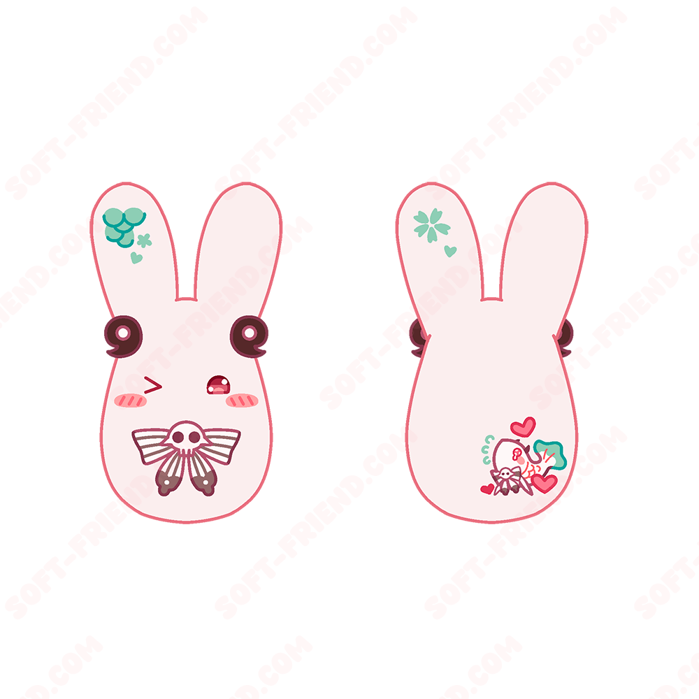 [Out of Stock] Fan-made Plush Keychain Inspired by Toilet Ghost Character