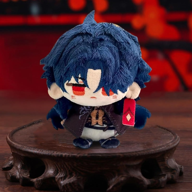 Anime Plush Toy Keychain, 4" Cute Chibi Genshin Plushie (Blade) - Soft Friend