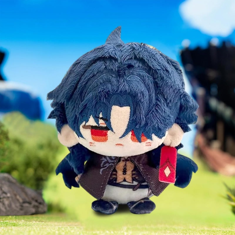 Anime Plush Toy Keychain, 4" Cute Chibi Genshin Plushie (Blade) - Soft Friend