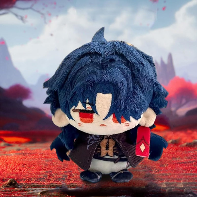 Anime Plush Toy Keychain, 4" Cute Chibi Genshin Plushie (Blade) - Soft Friend