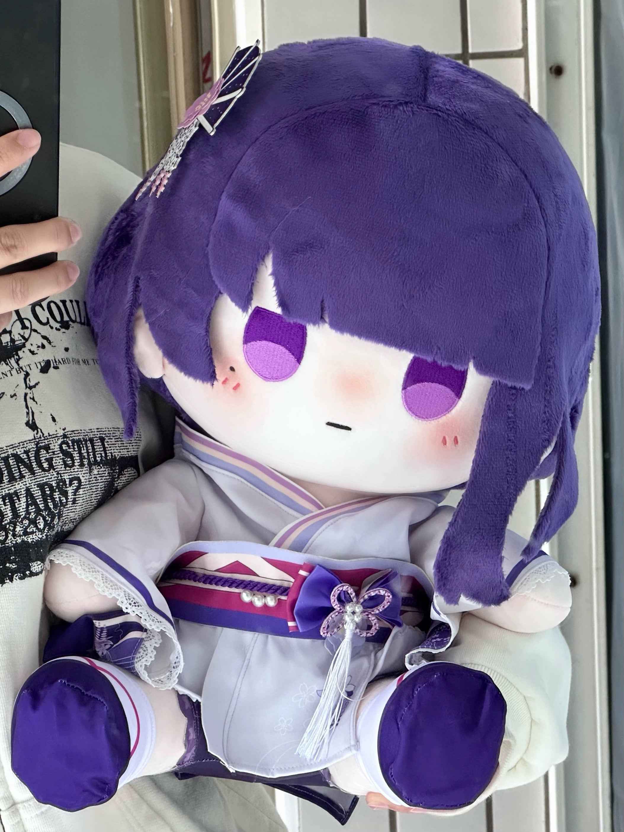 Genshin Impact Plushie Big Eyes Baal Ei Raiden Shugun 40cm Plush Doll