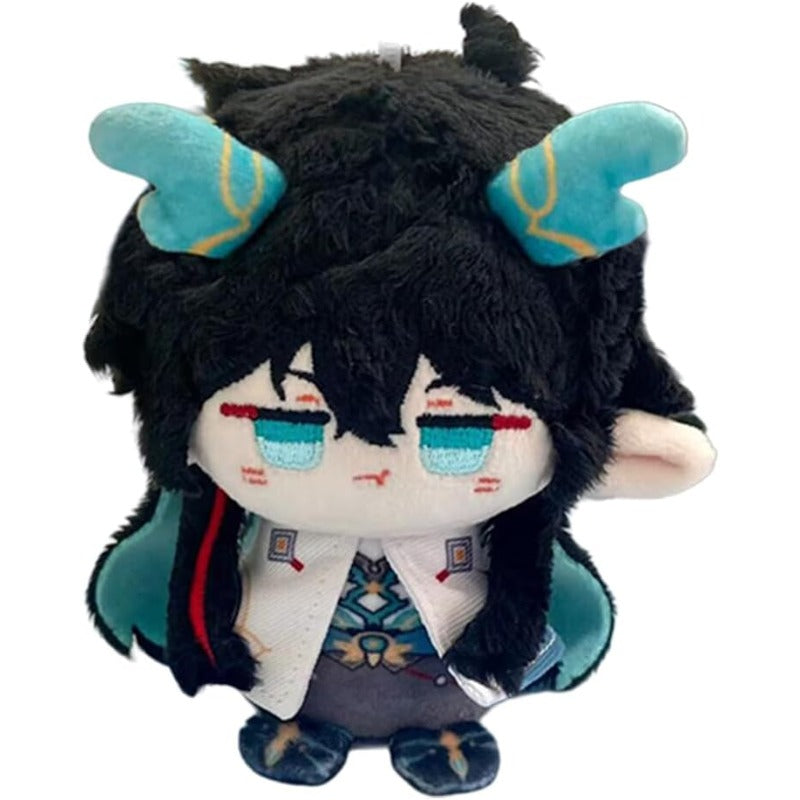 Anime Plush Toy Keychain, 4" Cute Chibi Genshin Plushie (Imbibitor Lunae) - Soft Friend