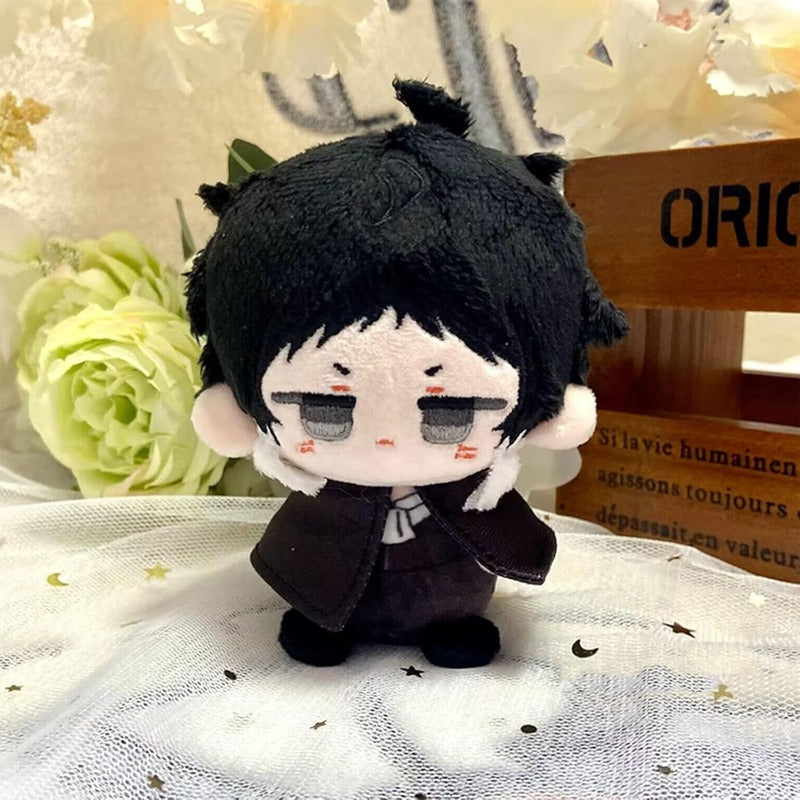 Anime Plush Keychain, 4" Cute Chibi Plush Figure for BSD Fans (Ryunosuke Akutagawa) - Soft Friend
