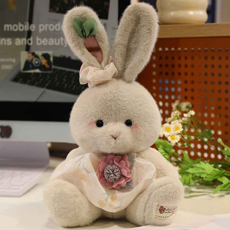 12.6" Countryside Bunny Stuffed Animal Plush Toy