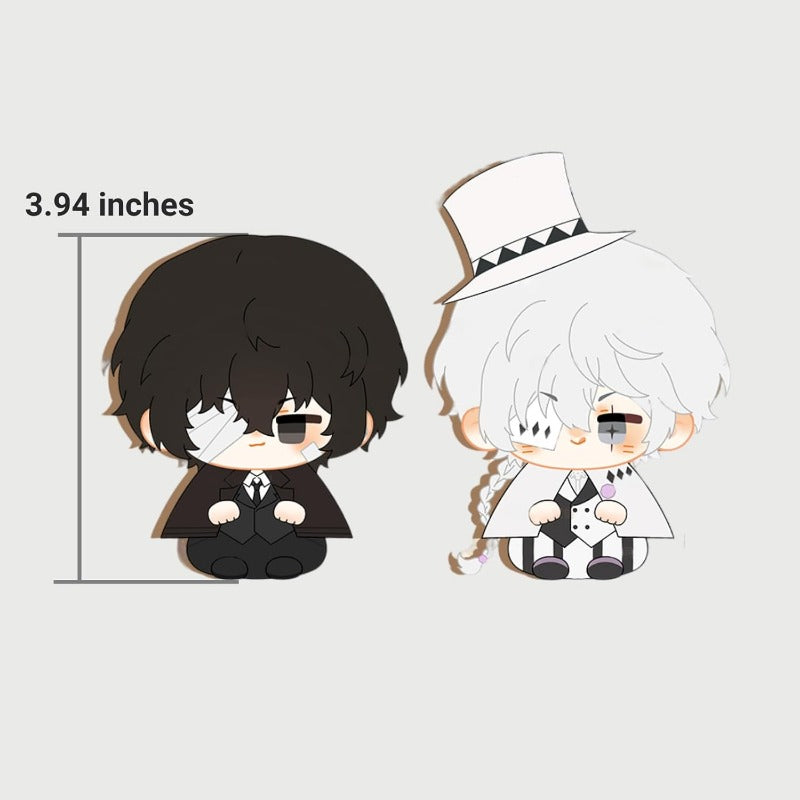 Anime Plush Keychain, 4" Cute Chibi Plush Figure for BSD Fans (Nikolai Gogol) - Soft Friend