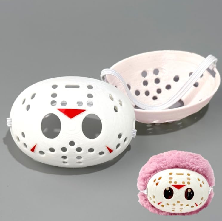 White Mask Labubu Clothes | Handmade Labubu Outfit - Soft Friend
