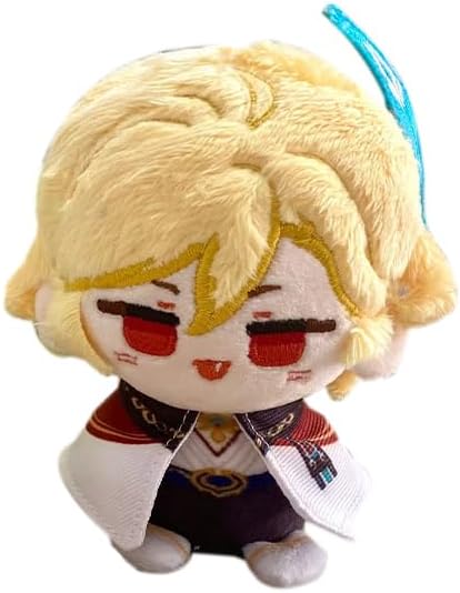Anime Plush Keychain, 4"/10cm Cute Chibi Plush Figure for Genshin Fans
