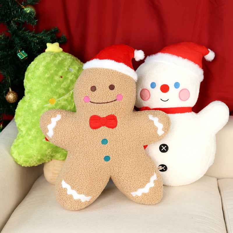 19.7" Cute Christmas Plush Toy Holiday Decoration Stuffed Pillow