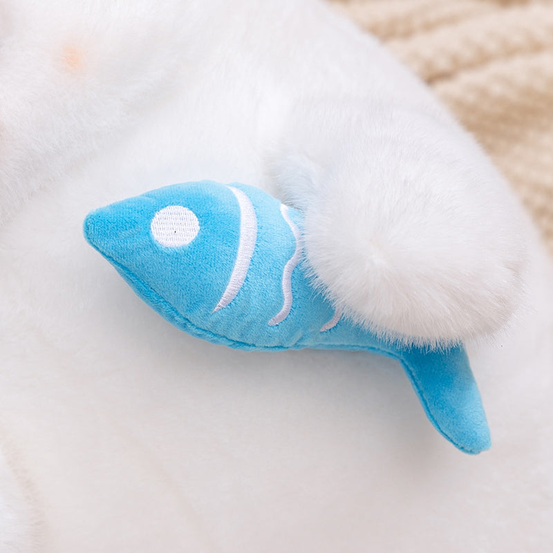 Catching fish Seal Stuffed Animal Plush Toy - Soft Friend