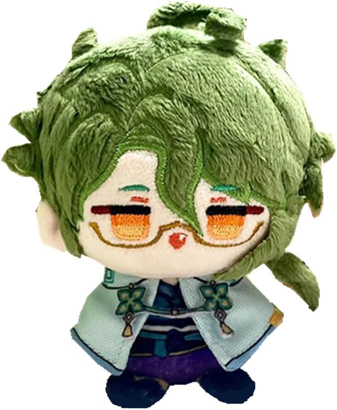 Anime Plush Keychain, 4"/10cm Cute Chibi Plush Figure for Genshin Fans