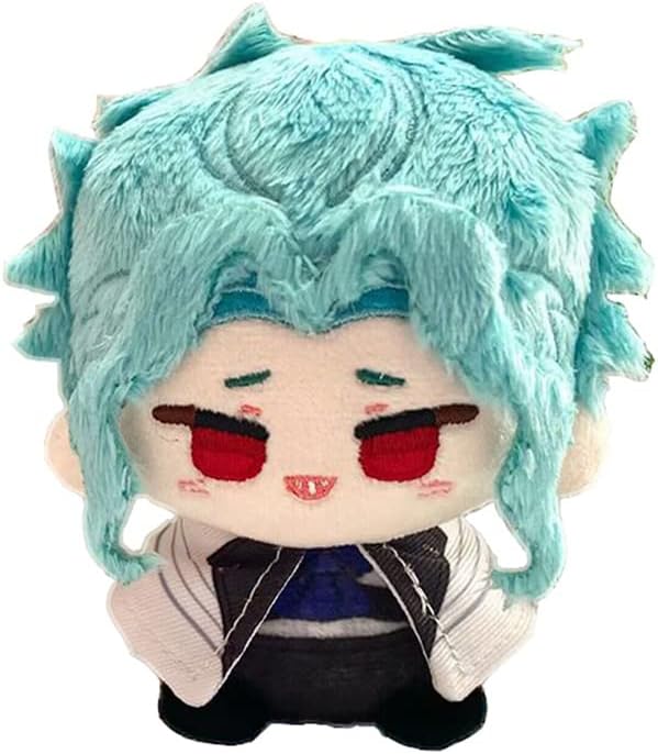 Anime Plush Keychain, 4"/10cm Cute Chibi Plush Figure for Genshin Fans