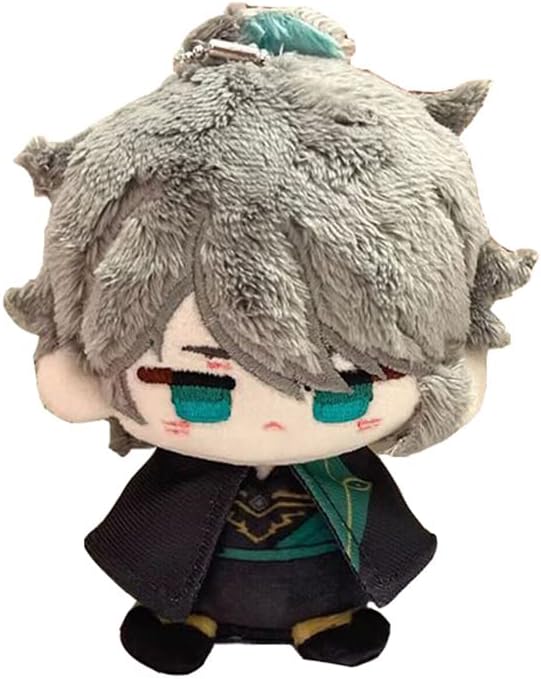 Anime Plush Keychain, 4"/10cm Cute Chibi Plush Figure for Genshin Fans