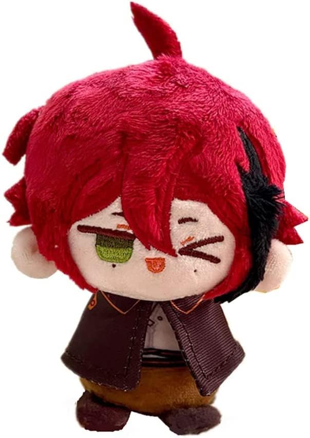 Anime Plush Keychain, 4"/10cm Cute Chibi Plush Figure for Genshin Fans