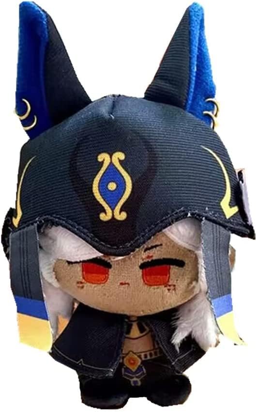 Anime Plush Keychain, 4"/10cm Cute Chibi Plush Figure for Genshin Fans