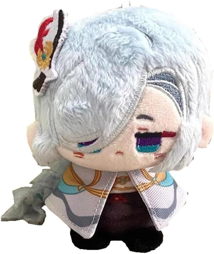 Anime Plush Keychain, 4"/10cm Cute Chibi Plush Figure for Genshin Fans