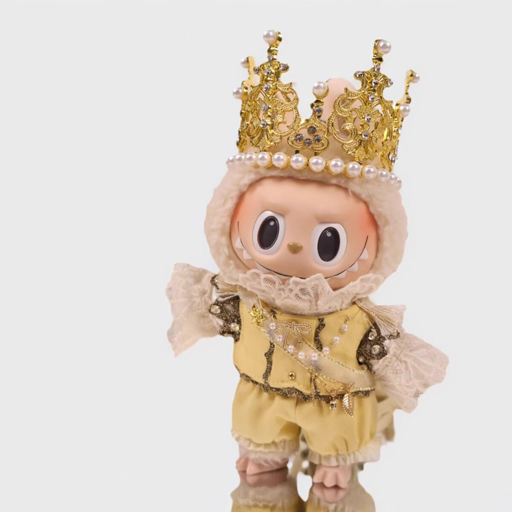 Golden Prince Labubu Clothes | Handmade Labubu Outfit - Soft Friend
