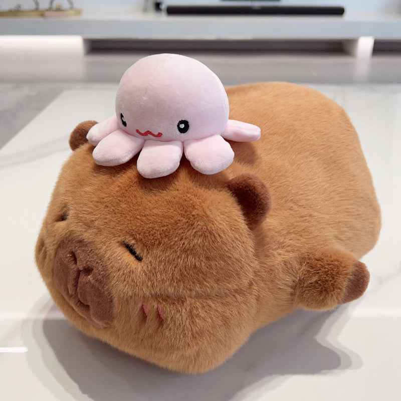 Sleep Capybara Stuffed Animal Plush Toy