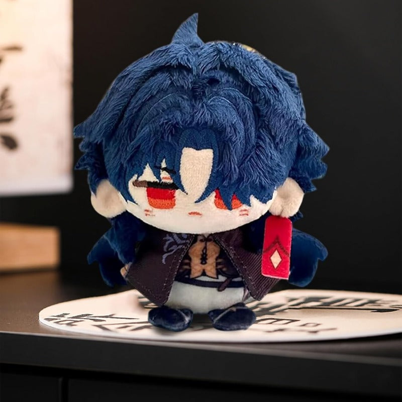 Anime Plush Toy Keychain, 4" Cute Chibi Genshin Plushie (Blade) - Soft Friend