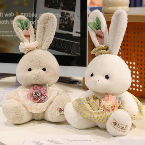 12.6" Countryside Bunny Stuffed Animal Plush Toy - Soft Friend