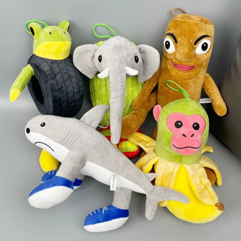 Italian Brainrot Plush Toy Tralalero Tralala Stuffed Animal Tung Tung Sahur Funny Toy