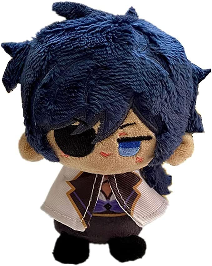 Anime Plush Keychain, 4"/10cm Cute Chibi Plush Figure for Genshin Fans