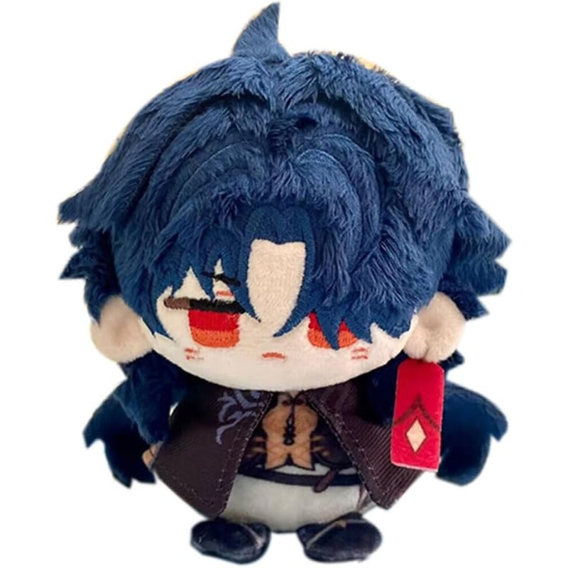 Anime Plush Toy Keychain, 4" Cute Chibi Genshin Plushie (Blade) - Soft Friend