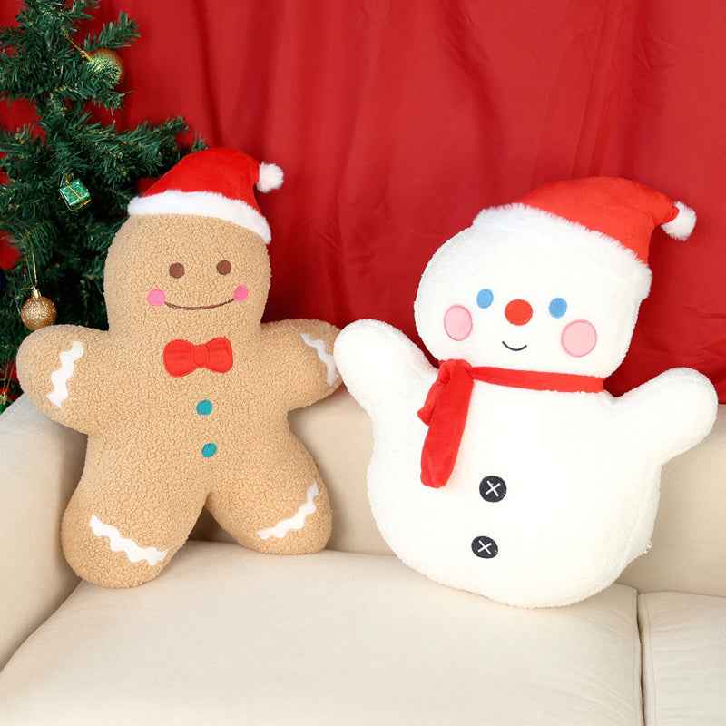 19.7" Cute Christmas Plush Toy Holiday Decoration Stuffed Pillow