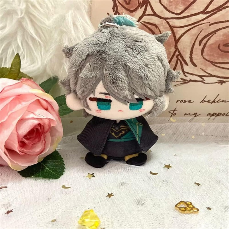 Anime Plush Keychain, 4"/10cm Cute Chibi Plush Figure for Genshin Fans - Soft Friend