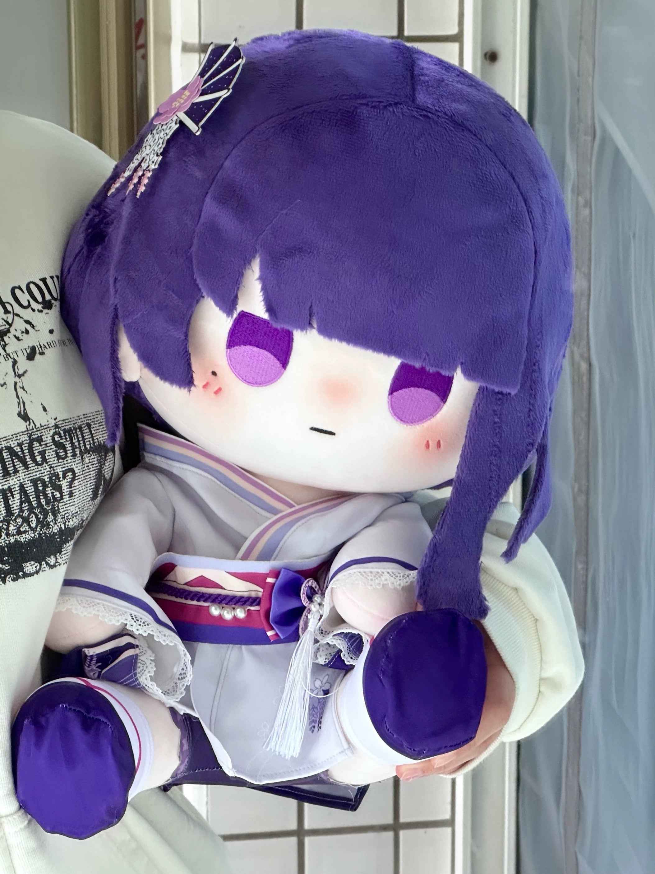 Genshin Impact Plushie Big Eyes Baal Ei Raiden Shugun 40cm Plush Doll