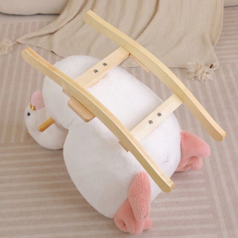 Rocking Horse, Swan Theme, Baby Toys, Home Outdoor Can Be Used, Holiday Birthday Gifts