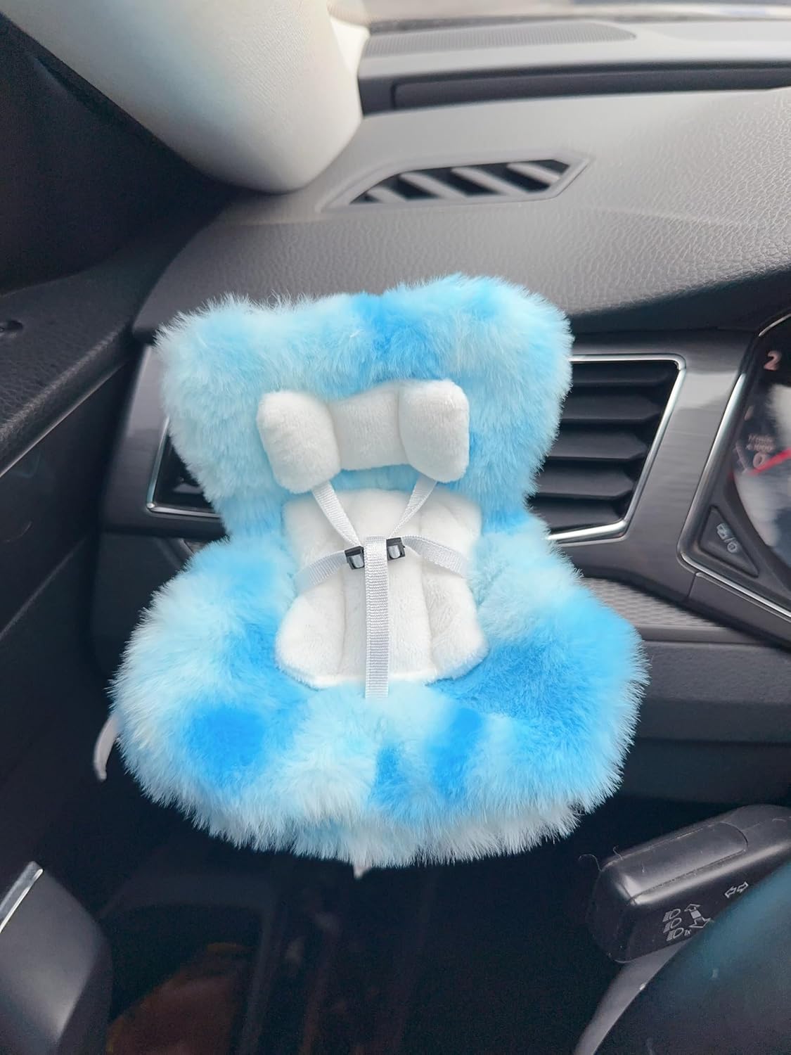 Fuzzy Car Seat Labubu Clothes | Handmade Labubu Outfit - Soft Friend