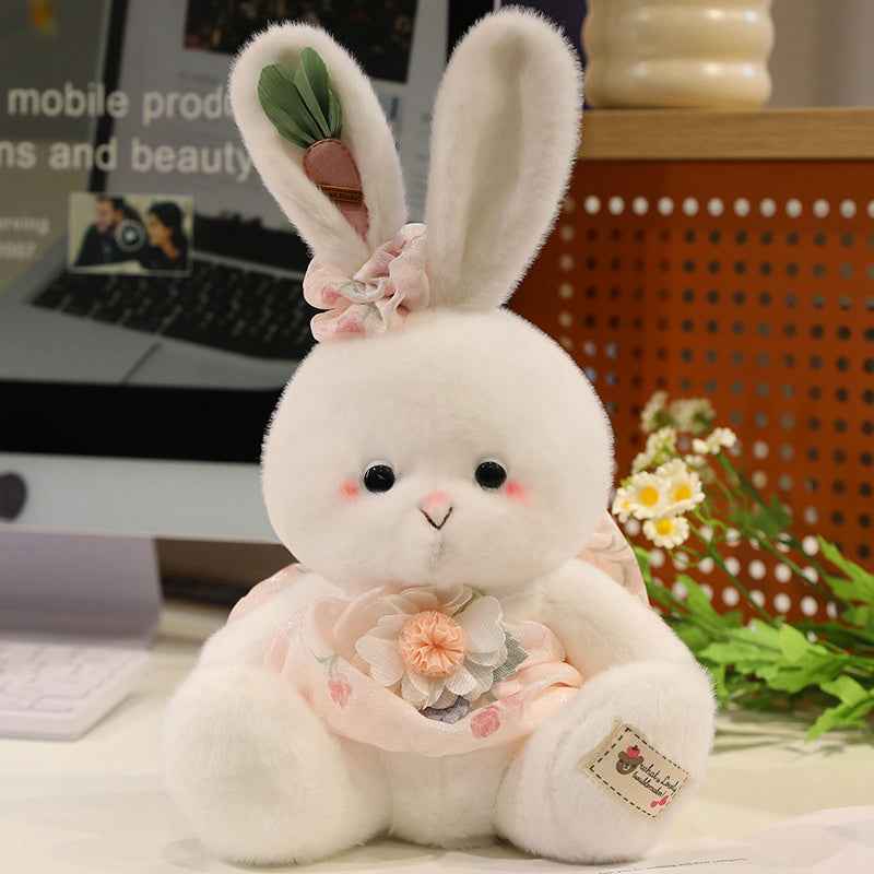 12.6" Countryside Bunny Stuffed Animal Plush Toy