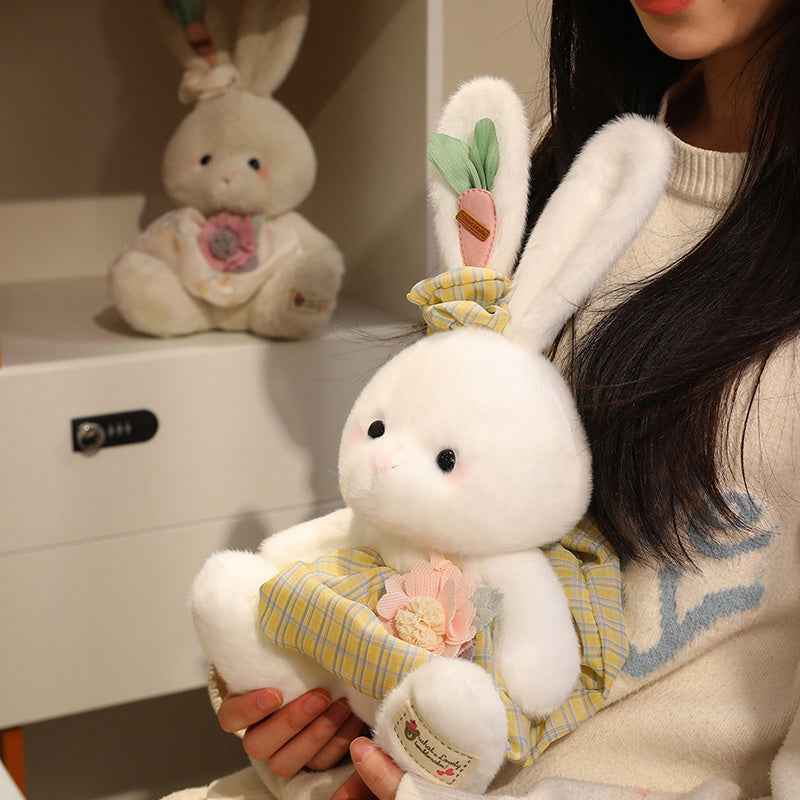 12.6" Countryside Bunny Stuffed Animal Plush Toy