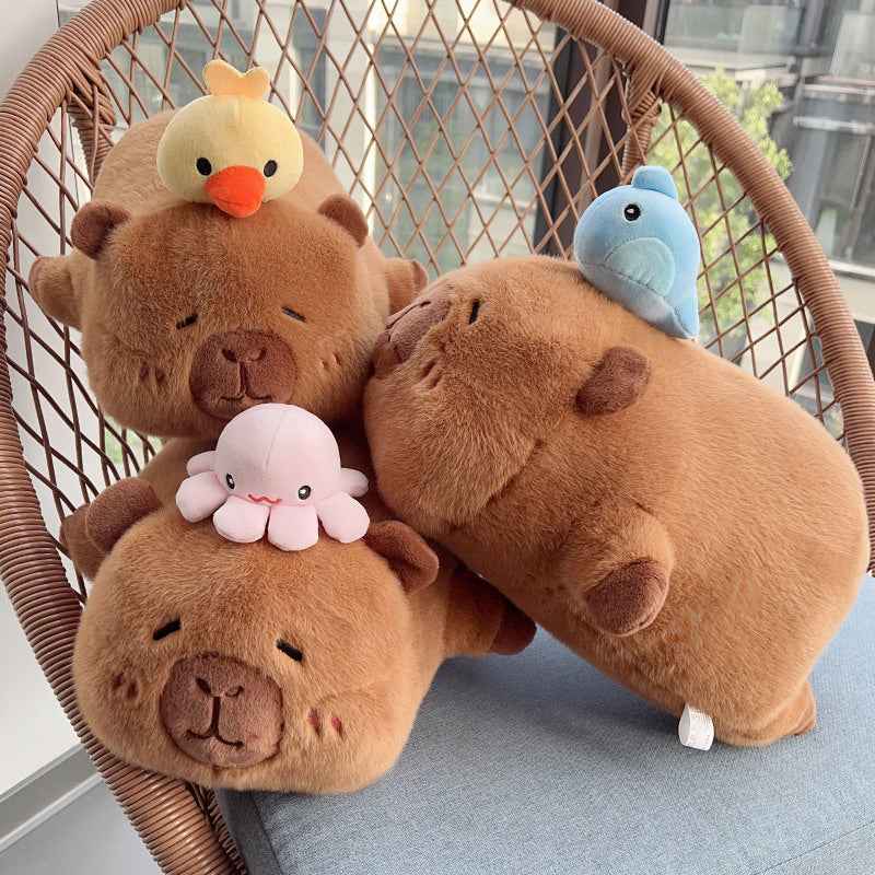 Sleep Capybara Stuffed Animal Plush Toy